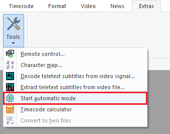 Start automatic mode